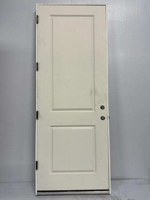 3080 1 3/8" Right hand swing, solid core, 2 panel carrara style